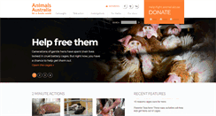 Desktop Screenshot of animalsaustralia.org